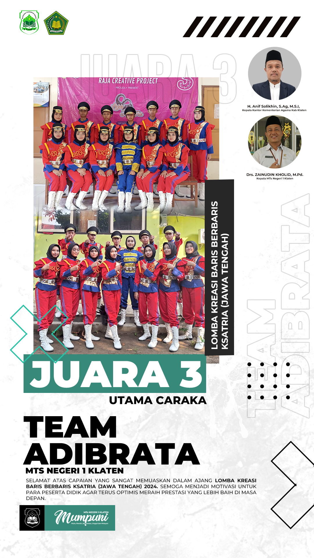 JUARA 3 – UTAMA CARAKA LKBB KSATRIA 2024