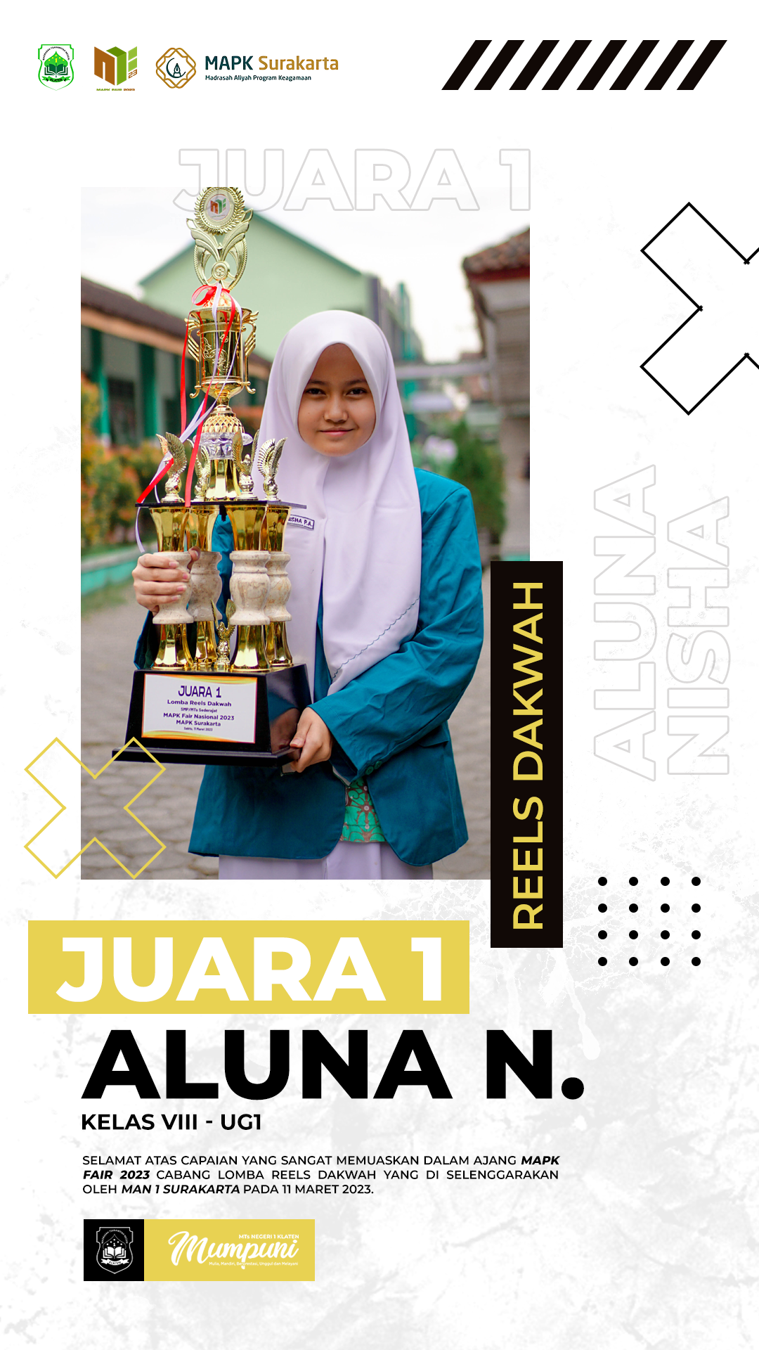JUARA 1 – REELS DAKWAH MAPK FAIR 2023