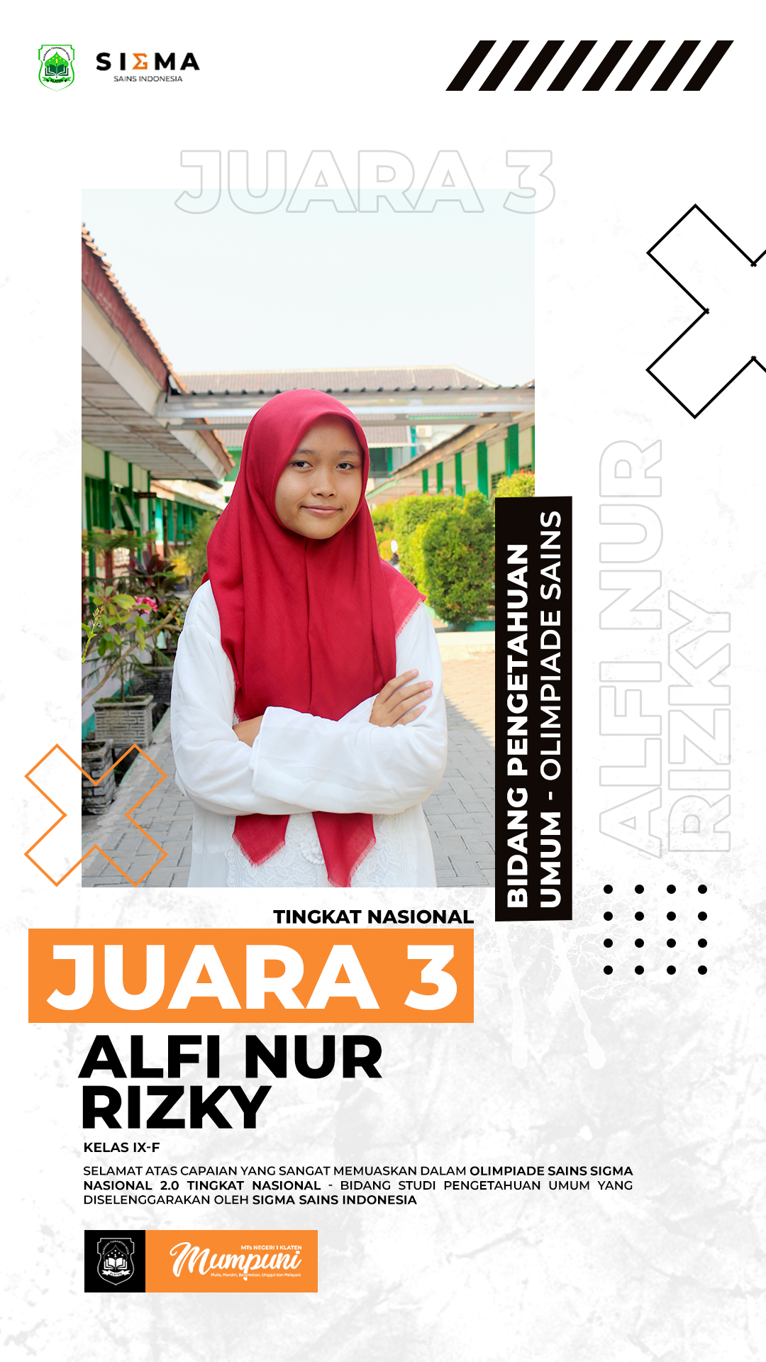 JUARA 3 – OSSN – BIDANG PENGETAHUAN UMUM