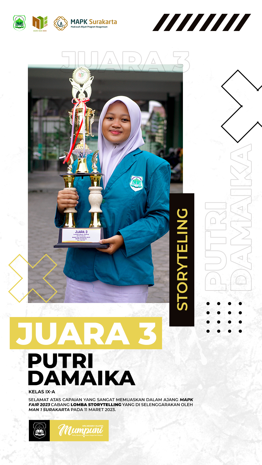 JUARA 3 – STORYTELLING MAPK FAIR 2023