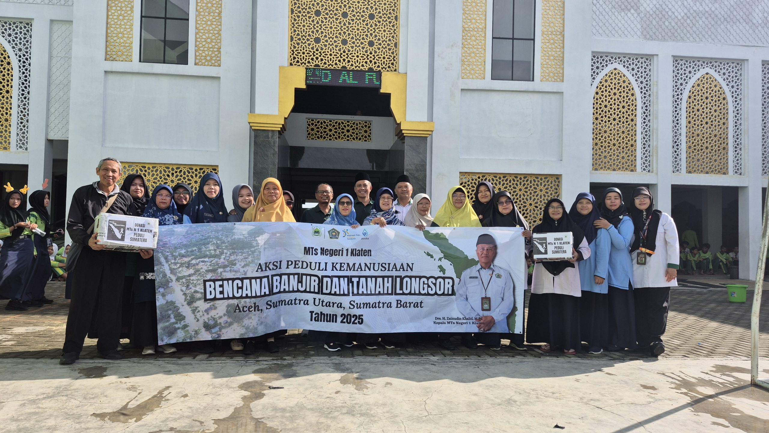 Tanda Cinta MTsN 1 Klaten untuk Saudara di Sumatra